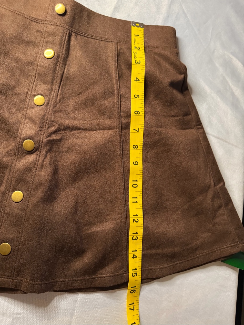 SET NWT Halara Brown Button-Front Mini Skirt and NWOT Love Tree Tank Top - Picture 9 of 13